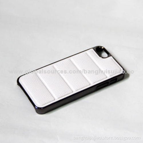 Luxury Fashionable Horizontal Grain Protective Holster for iPhone 5/5S, Plating Stick Skin